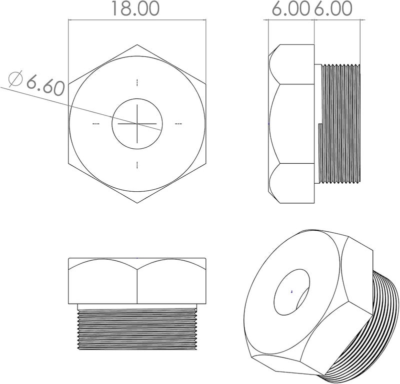 CORWIN Store 1/4-20 Extended Rivet Nut Gun Mandrels and Nosepiece Set, Specifically Designed for Installing Pre-bulbed Rivet Nuts and Similar Threaded Inserts. Multi-Grip - Image 5